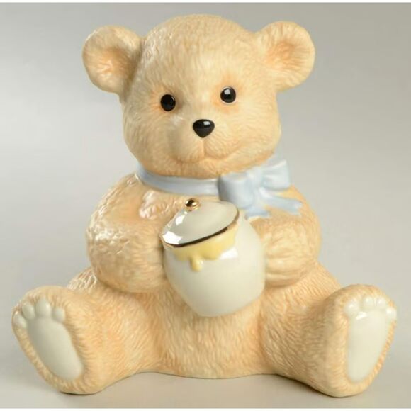 Lenox 5 1/2" Honey Bear Bank In Box - Picture 1 of 1